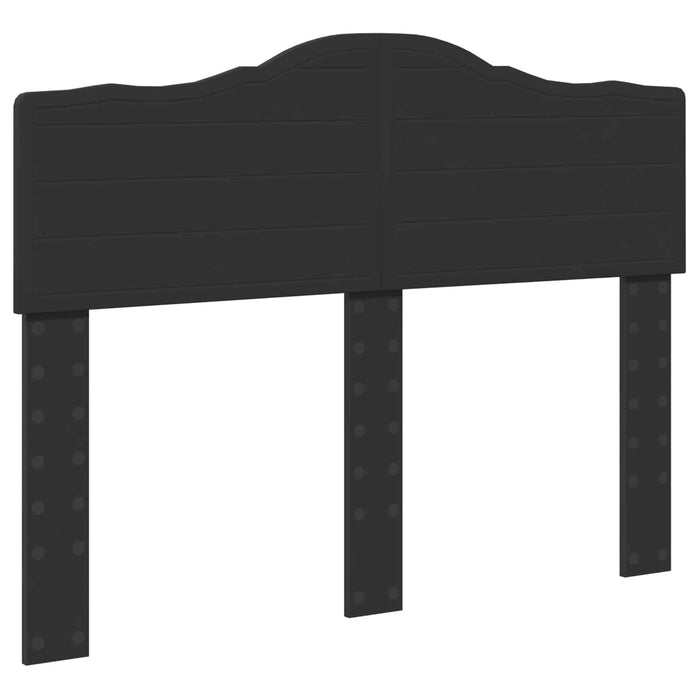 Cadru de pat cu headboard Negru 135 x 190 cm Lemn de pin masiv - WALTI WALTI
