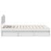 Cadru de pat cu headboard Alb 120 x 200 cm Lemn de pin masiv - WALTI WALTI