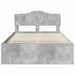 Cadru de pat cu headboard Beton 120 x 200 cm Lemn de pin masiv - WALTI WALTI