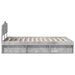 Cadru de pat cu headboard Beton 120 x 200 cm Lemn de pin masiv - WALTI WALTI