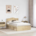 Cadru de pat cu headboard Sonoma 120 x 190 cm Lemn de pin masiv - WALTI WALTI