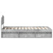 Cadru de pat Gri Concret 100 x 200 cm Lemn de pin masiv - WALTI WALTI