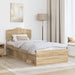 Cadru de pat cu headboard Sonoma 90 x 190 cm Lemn de pin masiv - WALTI WALTI