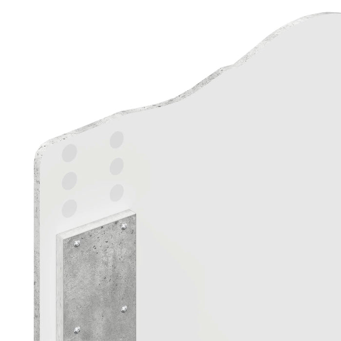 Cadru de pat Gri Concret 90 x 190 cm Lemn de pin masiv - WALTI WALTI