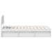 Cadru de pat cu headboard Alb 75 x 190 cm Lemn de pin masiv - WALTI WALTI