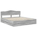 Cadru de pat cu sertar Gri Sonoma 200 x 200 cm Lemn Ingineresc - WALTI WALTI