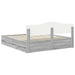 Cadru de pat cu sertar Gri Sonoma 200 x 200 cm Lemn Ingineresc - WALTI WALTI