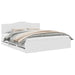 Cadru de pat cu sertar Alb 180 x 200 cm Lemn Ingineresc - WALTI WALTI