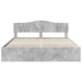 Cadru de pat Gri din beton 180 x 200 cm Lemn Ingineresc - WALTI WALTI
