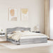 Cadru de pat cu sertar Gri Sonoma 180 x 200 cm Lemn Ingineresc - WALTI WALTI