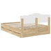 Cadru de pat Stejar Sonoma 160 x 200 cm Lemn Ingineresc - WALTI WALTI