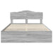 Cadru de pat cu sertar Gri Sonoma 140 x 190 cm Lemn Ingineresc - WALTI WALTI