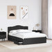 Cadru de pat cu sertar Negru 140 x 200 cm Lemn Ingineresc - WALTI WALTI