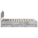 Cadru de pat Gri din beton 135 x 190 cm Lemn Ingineresc - WALTI WALTI