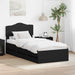 Cadru de pat cu sertar Negru 90 x 190 cm Lemn Ingineresc - WALTI WALTI