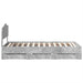 Cadru de pat Gri din beton 90 x 200 cm Lemn Ingineresc - WALTI WALTI