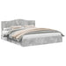 Pat cu storage Gri din beton 200 x 200 cm Lemn compozit - WALTI WALTI