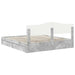 Pat cu storage Gri din beton 200 x 200 cm Lemn compozit - WALTI WALTI