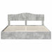 Pat cu storage Gri din beton 200 x 200 cm Lemn compozit - WALTI WALTI