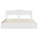 Pat cu storage cu headboard Alb 180 x 200 cm Lemn compozit - WALTI WALTI