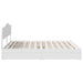 Pat cu storage cu headboard Alb 180 x 200 cm Lemn compozit - WALTI WALTI