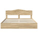 Pat cu storage Stejar Sonoma 180 x 200 cm Lemn compozit - WALTI WALTI