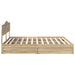Pat cu storage Stejar Sonoma 180 x 200 cm Lemn compozit - WALTI WALTI