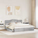 Pat cu storage cu sertar Gri Sonoma 180 x 200 cm Lemn compozit - WALTI WALTI
