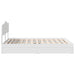 Pat cu storage cu headboard Alb 160 x 200 cm Lemn compozit - WALTI WALTI