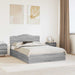 Pat cu storage cu sertar Gri Sonoma 160 x 200 cm Lemn compozit - WALTI WALTI