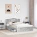 Pat cu storage Gri din beton 150 x 200 cm Lemn compozit - WALTI WALTI