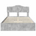 Pat cu storage Gri din beton 135 x 190 cm Lemn compozit - WALTI WALTI