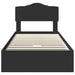 Pat cu storage cu sertar Negru 100 x 200 cm Lemn prelucrat - WALTI WALTI