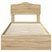 Pat cu storage Stejar Sonoma 100 x 200 cm Lemn compozit - WALTI WALTI