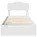 Pat cu storage cu headboard Alb 90 x 200 cm Lemn compozit - WALTI WALTI