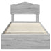 Pat cu storage cu sertar Gri Sonoma 90 x 200 cm Lemn compozit - WALTI WALTI