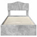 Pat cu storage Gri din beton 90 x 190 cm Lemn compozit - WALTI WALTI