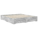 Cadru de pat cu sertar Gri din beton 200 x 200 cm Lemn compozit - WALTI WALTI