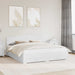 Cadru de pat cu headboard Alb 180 x 200 cm Lemn compozit - WALTI WALTI