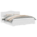 Cadru de pat cu headboard Alb 180 x 200 cm Lemn compozit - WALTI WALTI