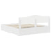 Cadru de pat cu headboard Alb 180 x 200 cm Lemn compozit - WALTI WALTI
