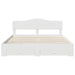 Cadru de pat cu headboard Alb 180 x 200 cm Lemn compozit - WALTI WALTI