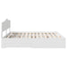 Cadru de pat cu headboard Alb 180 x 200 cm Lemn compozit - WALTI WALTI