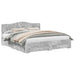 Cadru de pat cu sertar Gri din beton 180 x 200 cm Lemn compozit - WALTI WALTI