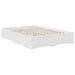 Cadru de pat cu headboard Alb 160 x 200 cm Lemn compozit - WALTI WALTI