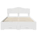 Cadru de pat cu headboard Alb 160 x 200 cm Lemn compozit - WALTI WALTI