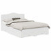 Cadru de pat cu headboard Alb 140 x 200 cm Lemn compozit - WALTI WALTI
