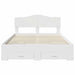 Cadru de pat cu headboard Alb 140 x 200 cm Lemn compozit - WALTI WALTI