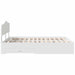 Cadru de pat cu headboard Alb 140 x 200 cm Lemn compozit - WALTI WALTI