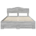 Cadru de pat cu headboard Gri Sonoma 140 x 200 cm Lemn compozit - WALTI WALTI